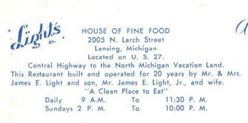 Lights Restaurant - Postcard (newer photo)
